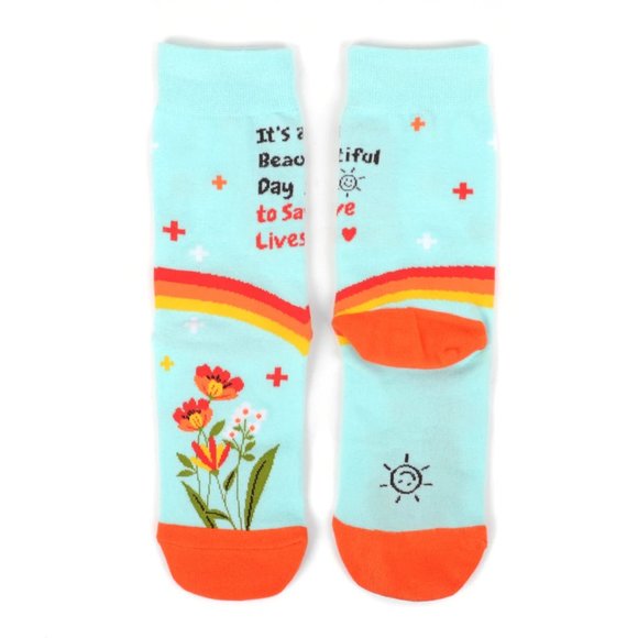 Health Care Heroes -Save Lives- Novelty Socks S/M - Picture 4 of 9